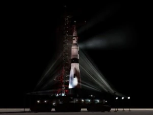 Piattaforma di lancio di razzi Modello 3D