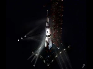 Piattaforma di lancio di razzi Modello 3D