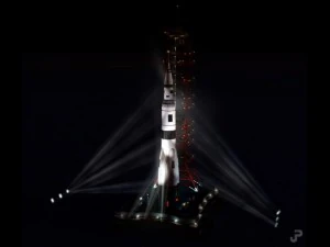 Piattaforma di lancio di razzi Modello 3D