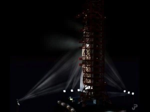 Piattaforma di lancio di razzi Modello 3D