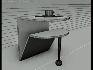 modern design glass table 3D Model