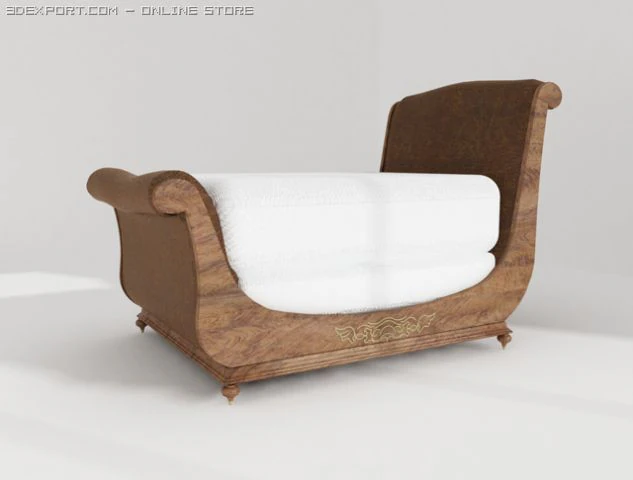 letto matrimoniale Modello 3D .c4d .max .obj .3ds .fbx .stl .blend 