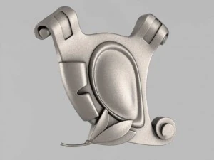 카르투슈 장식 3D 프린트 모델