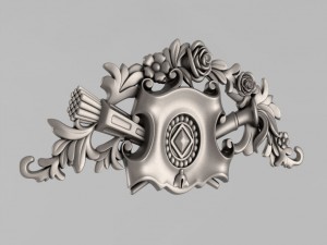 cartouche decor 5 3D Model