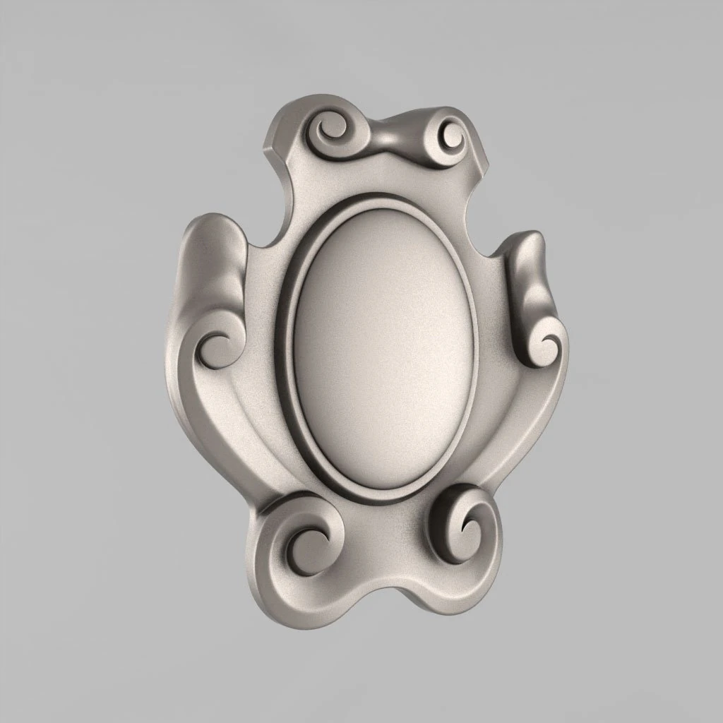 cartouche decor 7 3D Model .c4d .max .obj .3ds .fbx .stl .blend 