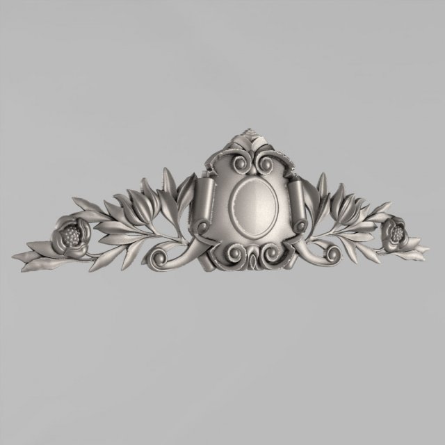 cartouche decor 8 3D 模型 .c4d .max .obj .3ds .fbx .stl .blend 