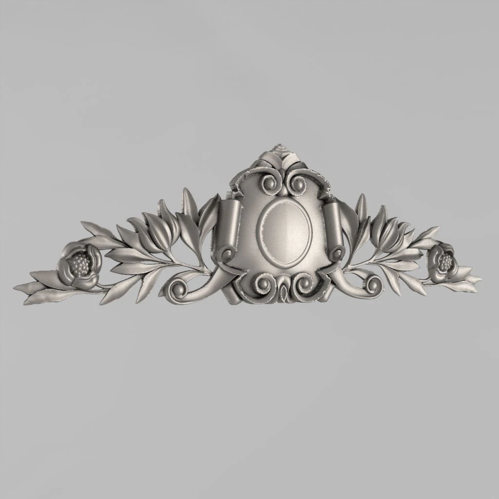 cartouche decor 8 3D Model .c4d .max .obj .3ds .fbx .stl .blend 