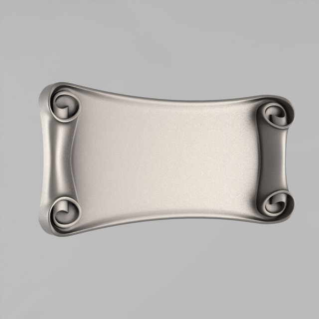 cartouche decor 9 Modelo 3D .c4d .max .obj .3ds .fbx .stl .blend 