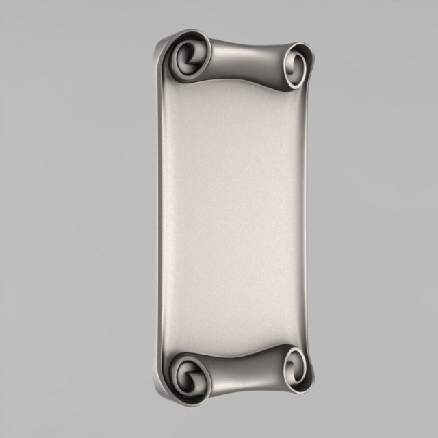 cartouche decor 10 3D Model .c4d .max .obj .3ds .fbx .stl .blend 