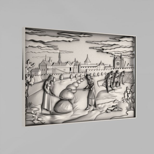 carved panels decor 7 3D Baskı Modeli .c4d .max .obj .3ds .fbx .stl .blend 