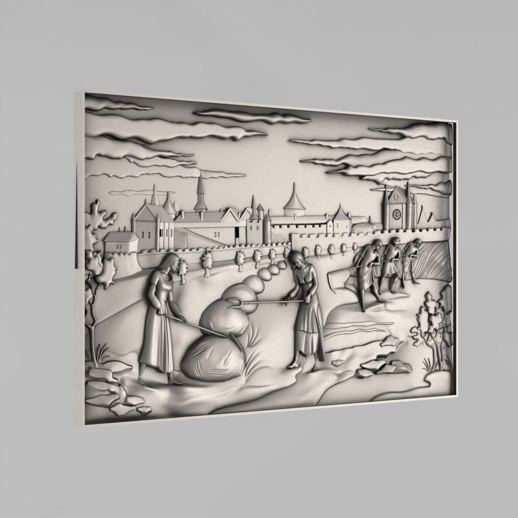 carved panels decor 7 3D Print Model .c4d .max .obj .3ds .fbx .stl .blend 