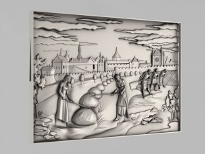 carved panels decor 7 3D Print Model