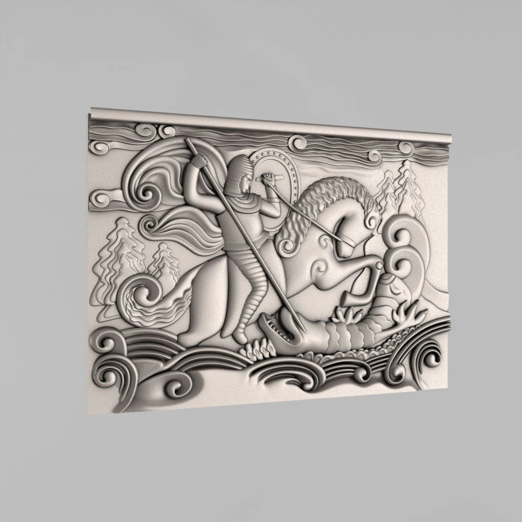 carved panels decor 8 3D Print Model .c4d .max .obj .3ds .fbx .stl .blend 