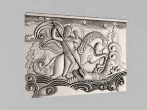 carved panels decor 8 3D Print Model