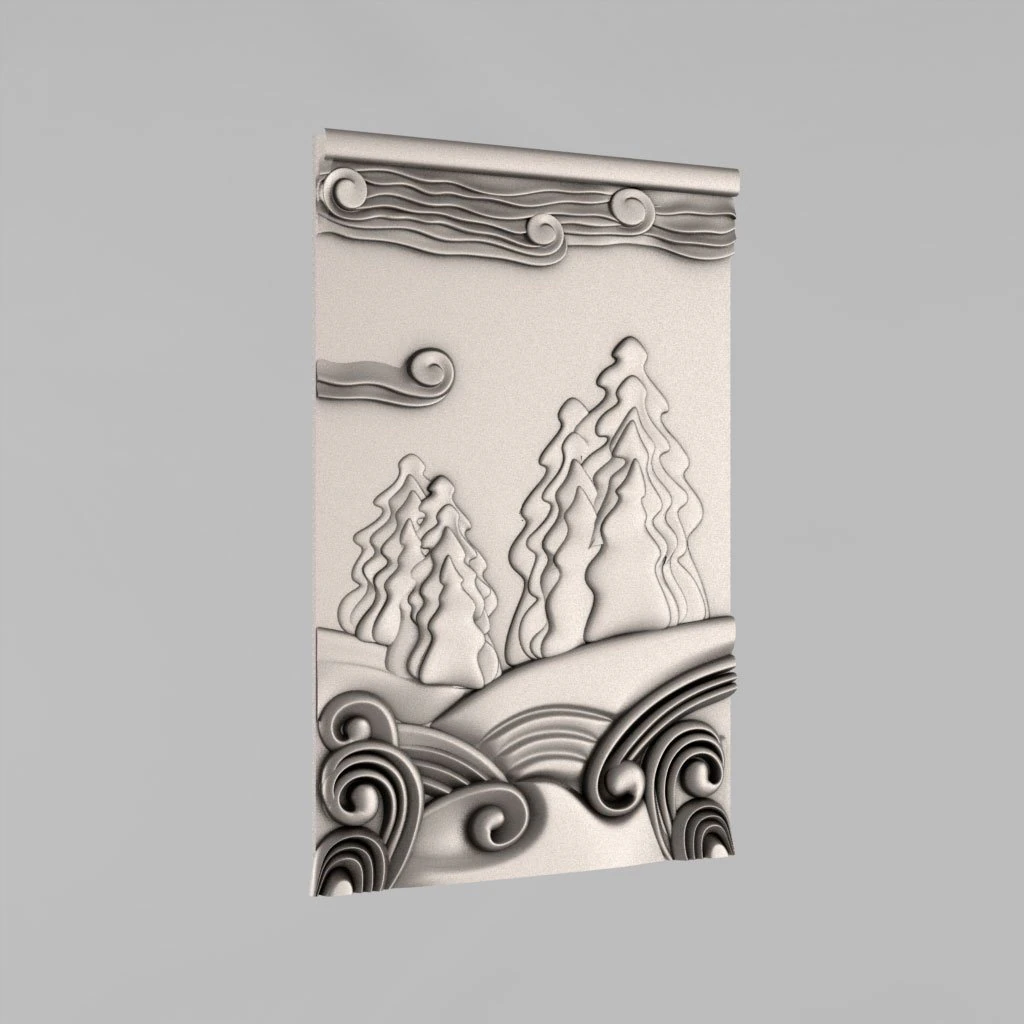 carved panels decor 9 3D Print Model .c4d .max .obj .3ds .fbx .stl .blend 