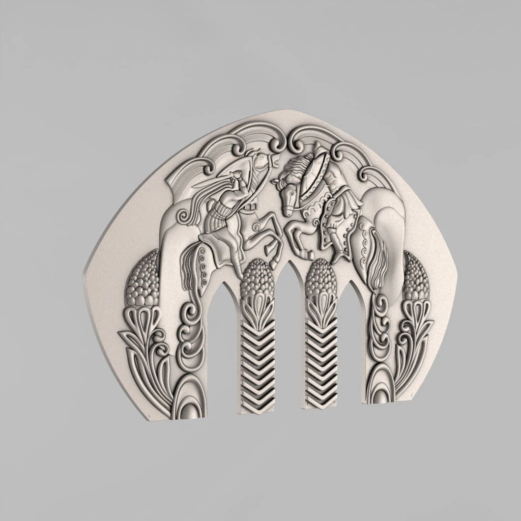 carved panels decor 11 3D Print Model .c4d .max .obj .3ds .fbx .stl .blend 