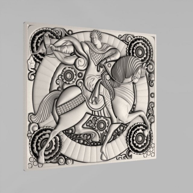 carved panels decor 14 3D 프린트 모델 .c4d .max .obj .3ds .fbx .stl .blend 
