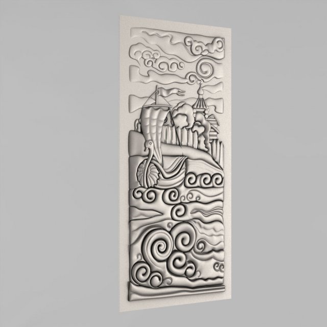 carved panels decor 17 3Dプリントモデル .c4d .max .obj .3ds .fbx .stl .blend 