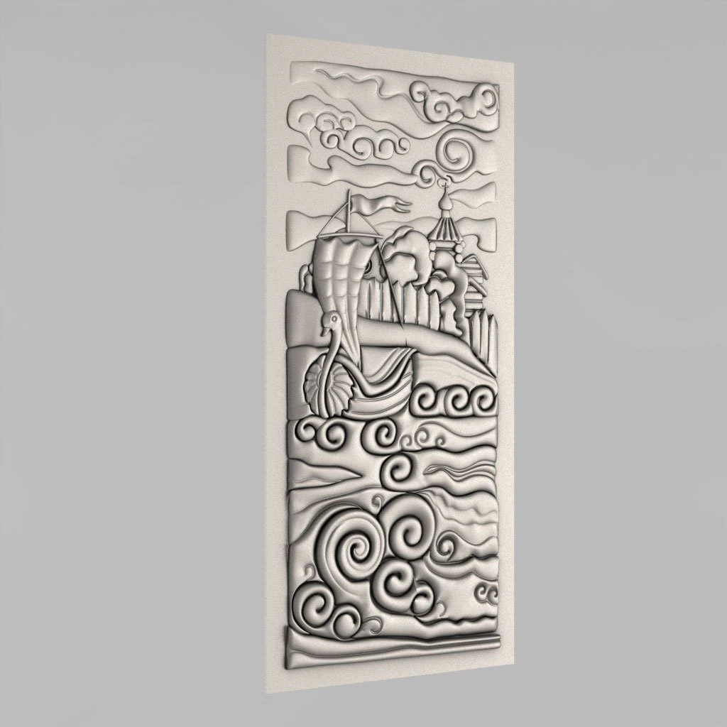 carved panels decor 17 3D Print Model .c4d .max .obj .3ds .fbx .stl .blend 
