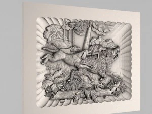 조각된 패널 장식 24 3D 프린트 모델