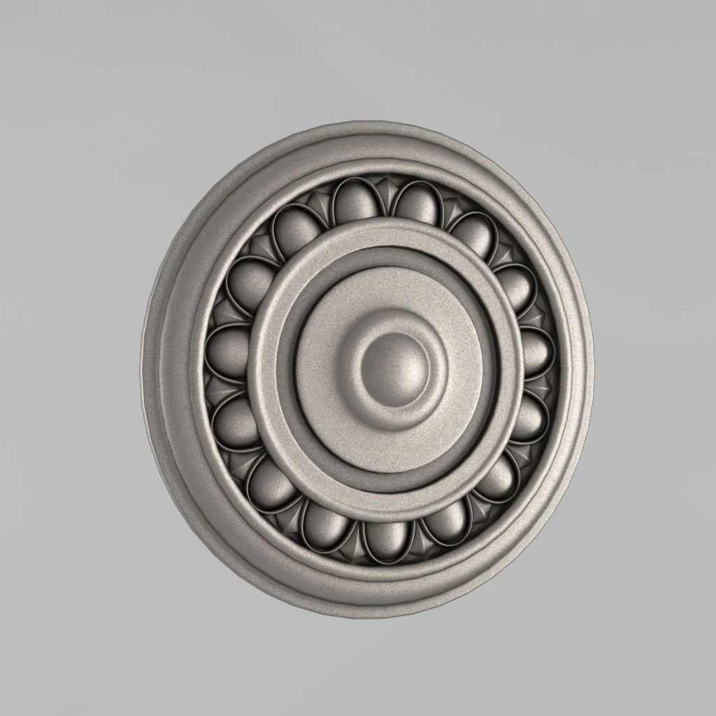 carved rosettes decor 3D Print Model .c4d .max .obj .3ds .fbx .stl .blend 