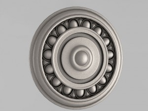 carved rosettes decor 3D Print Model