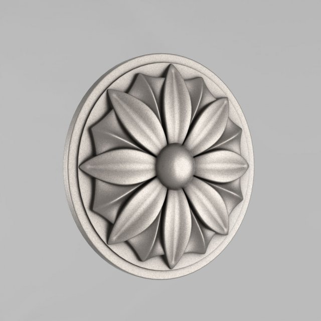 carved rosettes decor Model do druku 3D .c4d .max .obj .3ds .fbx .stl .blend