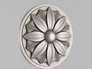 carved rosettes decor 3D Print Model