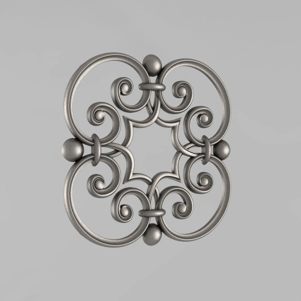 carved rosettes decor 4 3D Print Model .c4d .max .obj .3ds .fbx .stl .blend