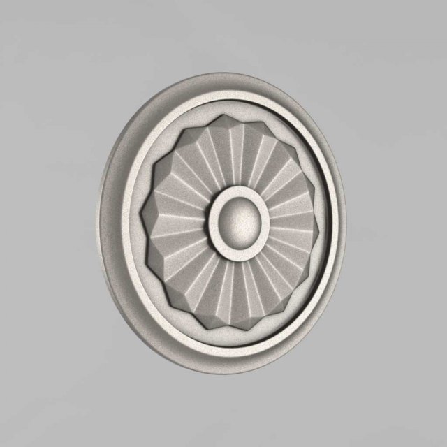 carved rosettes decor 5 3Dプリントモデル .c4d .max .obj .3ds .fbx .stl .blend 