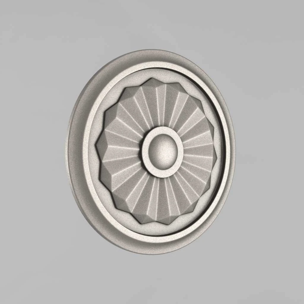 carved rosettes decor 5 3D Print Model .c4d .max .obj .3ds .fbx .stl .blend