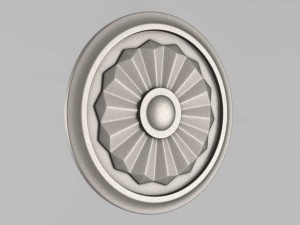 carved rosettes decor 5 3D Print Model