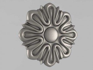 carved rosettes decor 6 3D Print Model