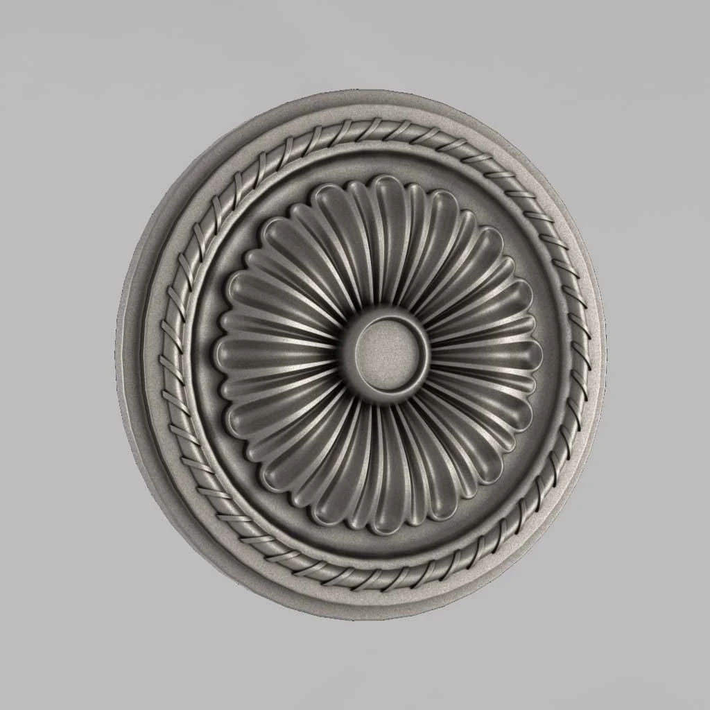 carved rosettes decor 8 3D Print Model .c4d .max .obj .3ds .fbx .stl .blend 