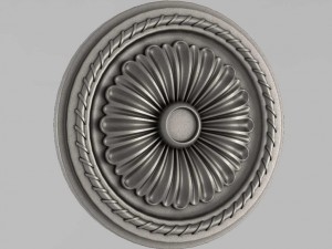 carved rosettes decor 8 Modelo de Impressão 3D