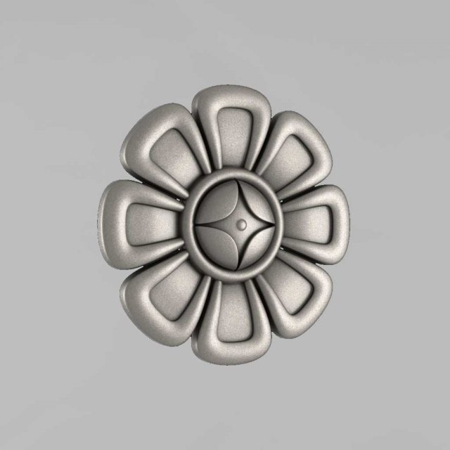 carved rosettes decor 10 3D Принт Модель .c4d .max .obj .3ds .fbx .stl .blend 
