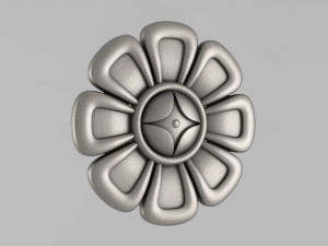 carved rosettes decor 10 Modelo de Impressão 3D