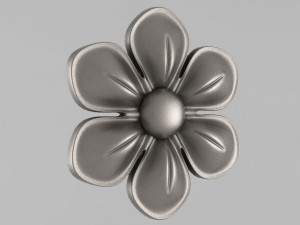 carved rosettes decor 11 3D Baskı Modeli