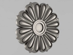 carved rosettes decor 12 3D Print Model