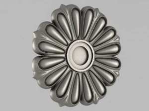 carved rosettes decor 12 3D Print Model