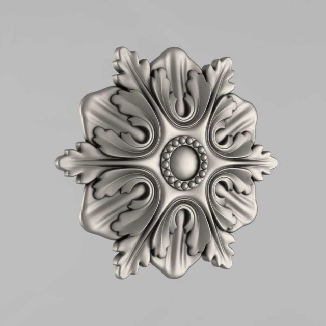 carved rosettes decor 13 3D Druckmodell .c4d .max .obj .3ds .fbx .stl .blend