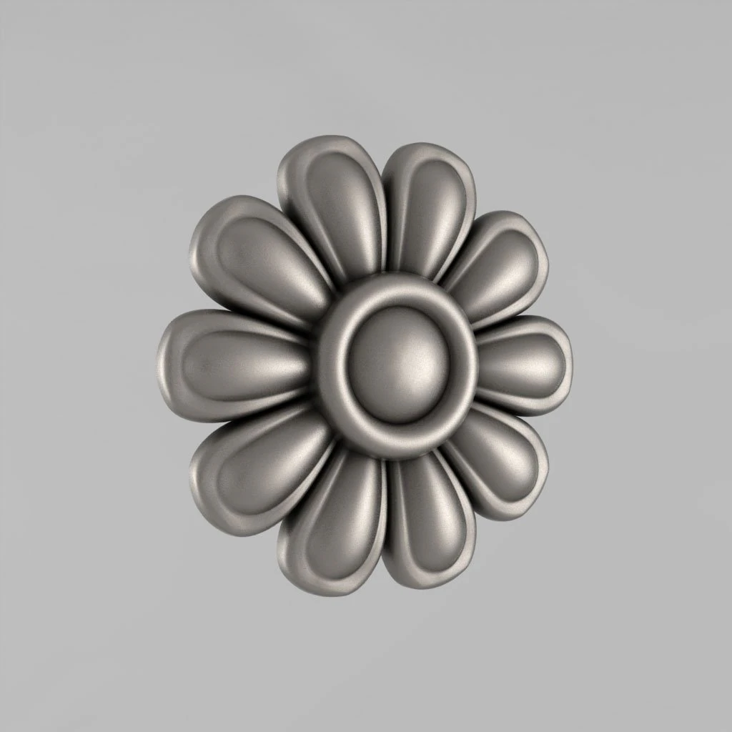 carved rosettes decor 14 3D Print Model .c4d .max .obj .3ds .fbx .stl .blend 