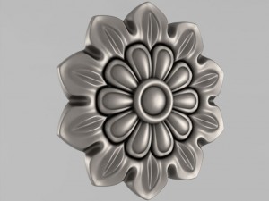 carved rosettes decor 15 Modelo de Impressão 3D
