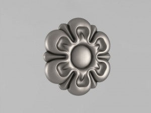 carved rosettes decor 16 3D Print Model