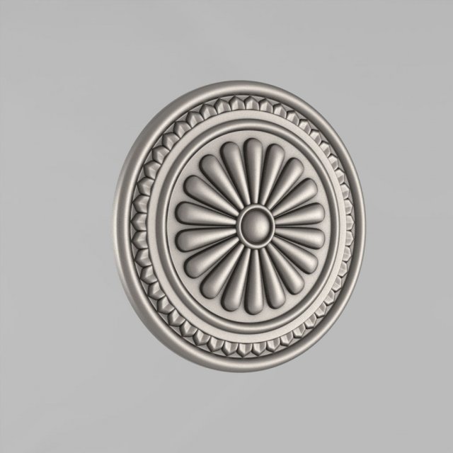 carved rosettes decor 18 Modello di stampa 3D .c4d .max .obj .3ds .fbx .stl .blend