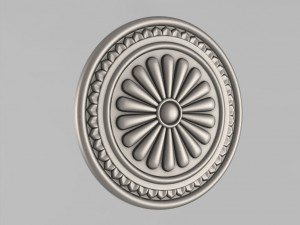 carved rosettes decor 18 3D-printmodel