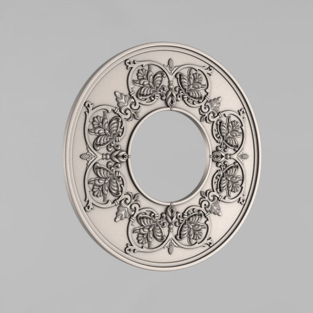 carved rosettes decor 20 3D 打印模型 .c4d .max .obj .3ds .fbx .stl .blend 