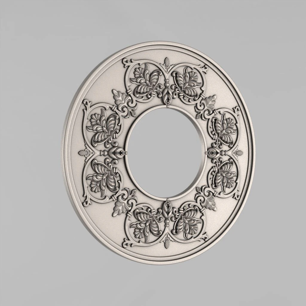 carved rosettes decor 20 3D Print Model .c4d .max .obj .3ds .fbx .stl .blend
