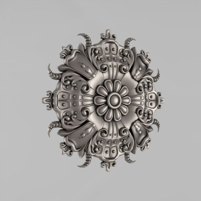 carved rosettes decor 21 Modèles 3D en vedette .c4d .max .obj .3ds .fbx .stl .blend 