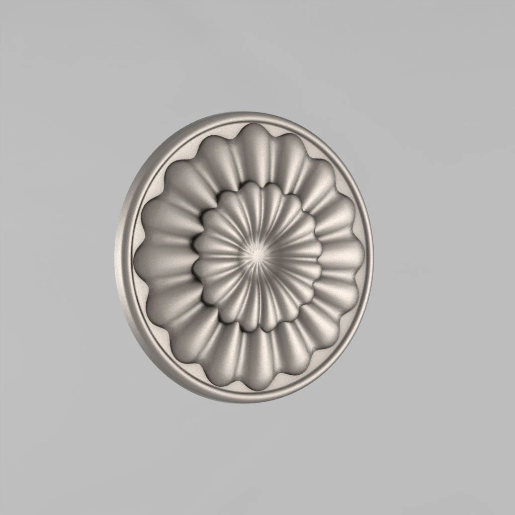 carved rosettes decor 22 3D Print Model .c4d .max .obj .3ds .fbx .stl .blend